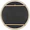 26" Gold Metal Wall Mirror with White Wood Beading